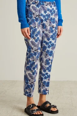 Pantaloni dritti - Blu Bianco