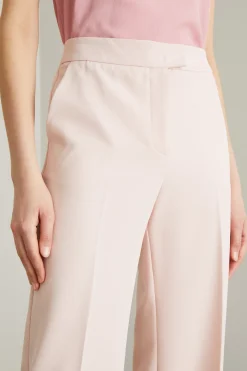 Pantaloni dritti stretch - Rosa
