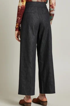 Pantaloni effetto denim - Nero