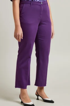 Pantaloni in cotone - Viola