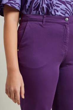 Pantaloni in cotone - Viola
