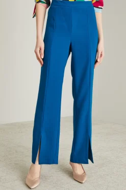 Pantaloni in envers satin - Blu