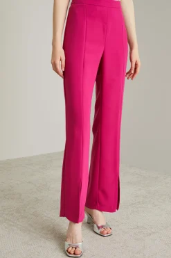 Pantaloni in envers satin - Fuxia