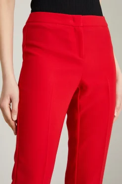 Pantaloni in envers satin - Rosso