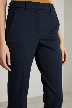 Pantaloni in jersey brillante - Blu Notte