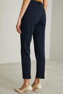 Pantaloni in jersey brillante - Blu Notte