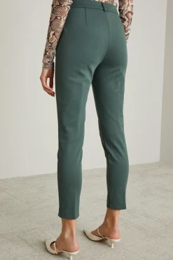Pantaloni in jersey brillante - Verde Bosco