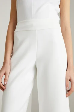 Pantaloni in jersey compatto - Bianco