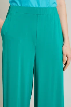 Pantaloni in jersey crépe - Verde