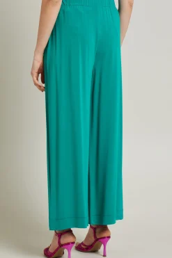 Pantaloni in jersey crépe - Verde