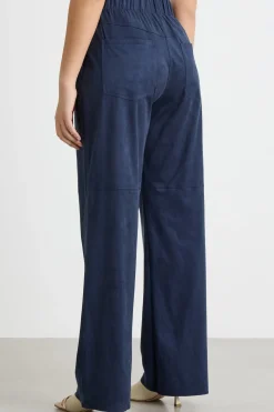 Pantaloni in jersey dal finish vellutato - Blu