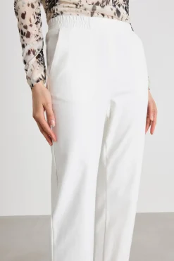 Pantaloni in jersey effetto jeans - Bianco