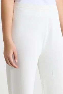 Pantaloni in maglia di viscosa - Bianco