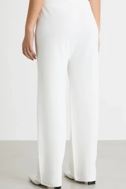 Pantaloni in maglia di viscosa - Bianco