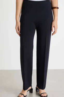 Pantaloni in maglia di viscosa - Nero