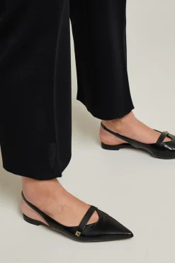 Pantaloni in maglia di viscosa - Nero