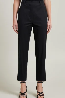 Pantaloni in misto cotone - Nero
