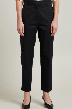 Pantaloni in misto cotone - Nero