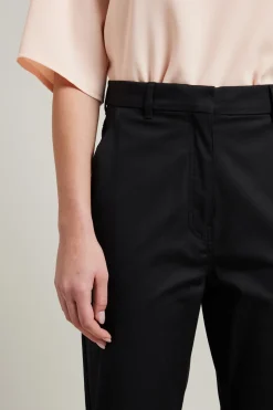 Pantaloni in misto cotone - Nero
