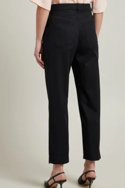 Pantaloni in misto cotone - Nero