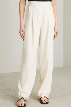 Pantaloni in piquet - Bianco