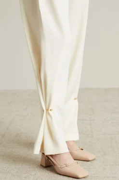 Pantaloni in raso - Bianco