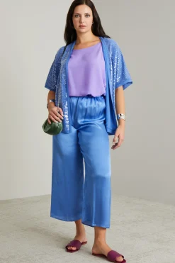 Pantaloni in raso di viscosa - Avio