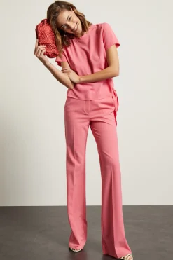 Pantaloni in tela stretch - Rosa Baby