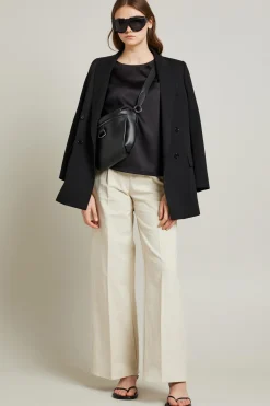 Pantaloni in tessuto armaturato - Bianco