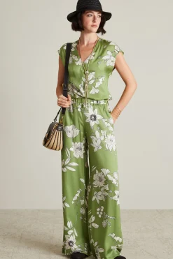 Pantaloni in twill - Verde