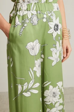 Pantaloni in twill - Verde