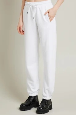 Pantaloni jogger con polsino - Bianco