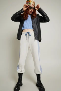 Pantaloni jogger con polsino - Ghiacchio Azzuro Polvere