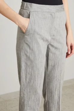 Pantaloni melange lamè - Grigio