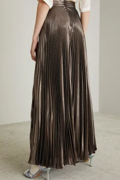 Pantaloni plissettati - Bronzo