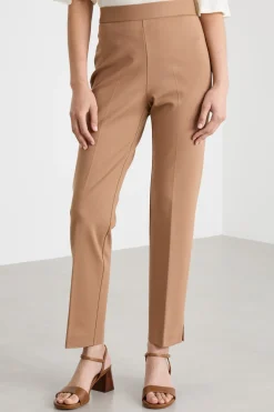 Pantaloni skinny fit in jersey - Cammello