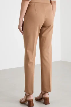 Pantaloni skinny fit in jersey - Cammello