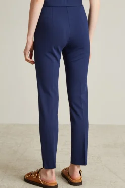 Pantaloni slim in jersey - Blu
