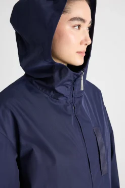 Parka in duchesse tecnico - Blu