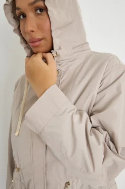 Parka in taffetà antigoccia - Beige