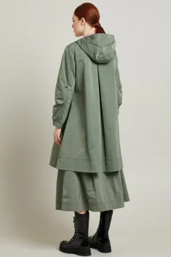Parka in taffetà antigoccia - Verde Salvia