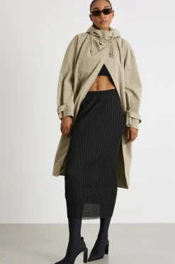 Parka in tela tecnica - Beige