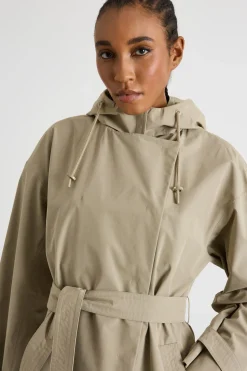 Parka in tela tecnica - Beige