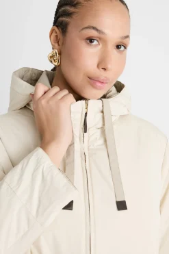 Parka reversibile in tela tecnica antigoccia - Beige