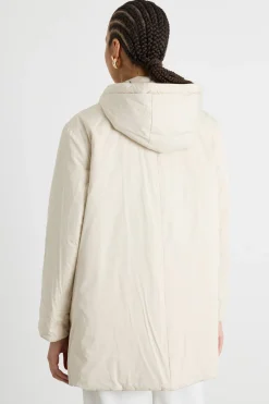 Parka reversibile in tela tecnica antigoccia - Beige