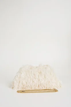Pochette a frange - Bianco