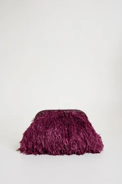 Pochette a frange - Bordeaux
