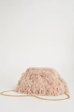 Pochette a frange - Rosa
