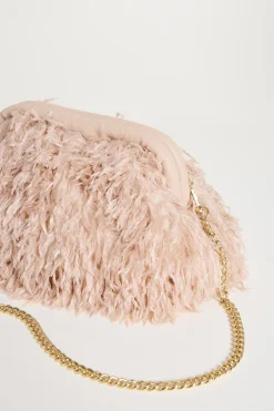 Pochette a frange - Rosa