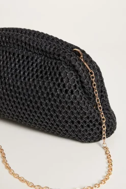 Pochette a rete - Nero